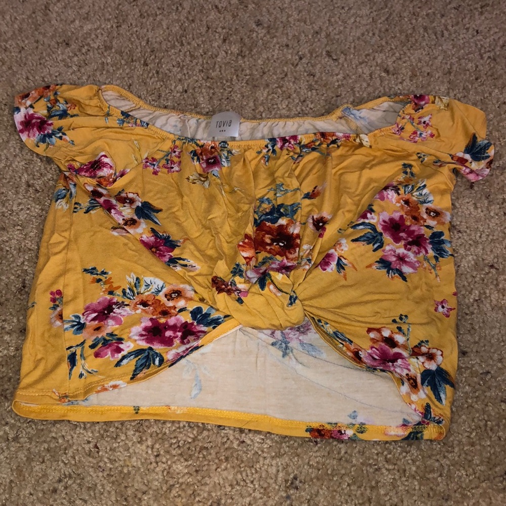 Tied crop top